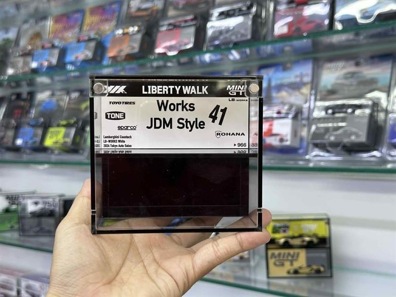  Hộp trưng bày mica các dòng xe MiniGT có khung ảnh tỉ lệ 1:64 Colabox PKC 