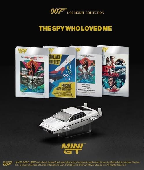  Mô hình xe Lotus Esprit S1 “The Spy Who Loved Me” Submarine tỉ lệ 1:64 MiniGT MGT00920-007 