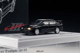  Mô hình xe Mitsubishi Lancer Evolution III, Black có đèn và chìa khóa kèm theo tỉ lệ 1:64 WhelArt H-003B 