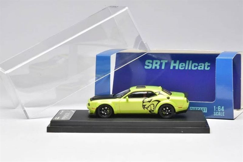  Mô hình xe Dodge Hellcat SRT Thriller Paint mở capo tỉ lệ 1:64 Stance Hunters OT64518 