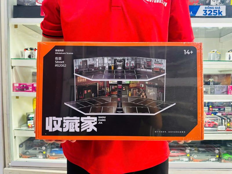  Hộp trưng bày mô phỏng bãi đỗ xe Industrial phong cách Mỹ Shou Cang Jia SCJ82082 