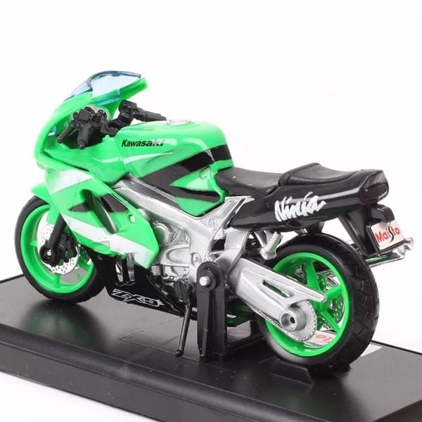  Mô hình xe mô tô Kawasaki Ninja ZX 9R green tỉ lệ 1:18 Maisto MT18037 