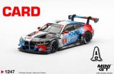  Mô hình xe BMW M4 GT3 EVO #1 Paul Miller Racing 2025 IMSA Daytona 24 Hrs bản card tỉ lệ 1:64 MiniGT MGT01247 