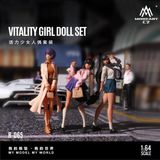  Mô hình set nhân vật 3 cô gái Vitality Girl Doll Set Simulation Resin Model tỉ lệ 1:64 More Art MO223065 