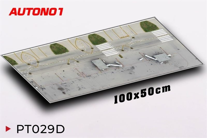  Phụ kiện thảm sa bàn chống trượt mô phỏng diorama đường băng - bãi đáp kích thước 100x50 cho mô hình máy bay Autono1 PT029 