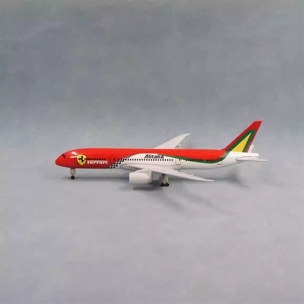  Mô hình máy bay Ferrari Alitalia Boeing B787 20cm có bánh xe MB20145 
