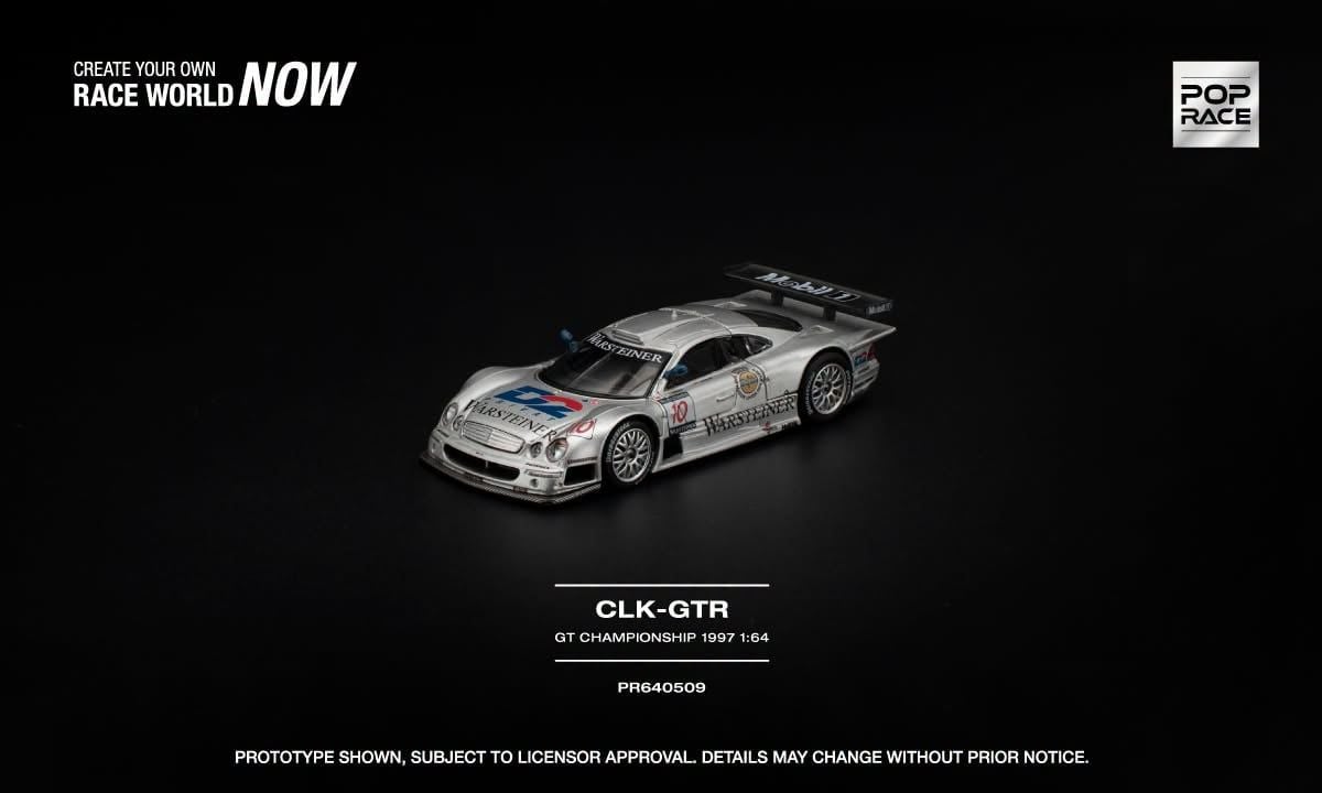  Mô hình xe Mercedes-Benz AMG CLK GTR Fia GT Championship 1997 tỉ lệ 1:64 Pop Race PR640509 