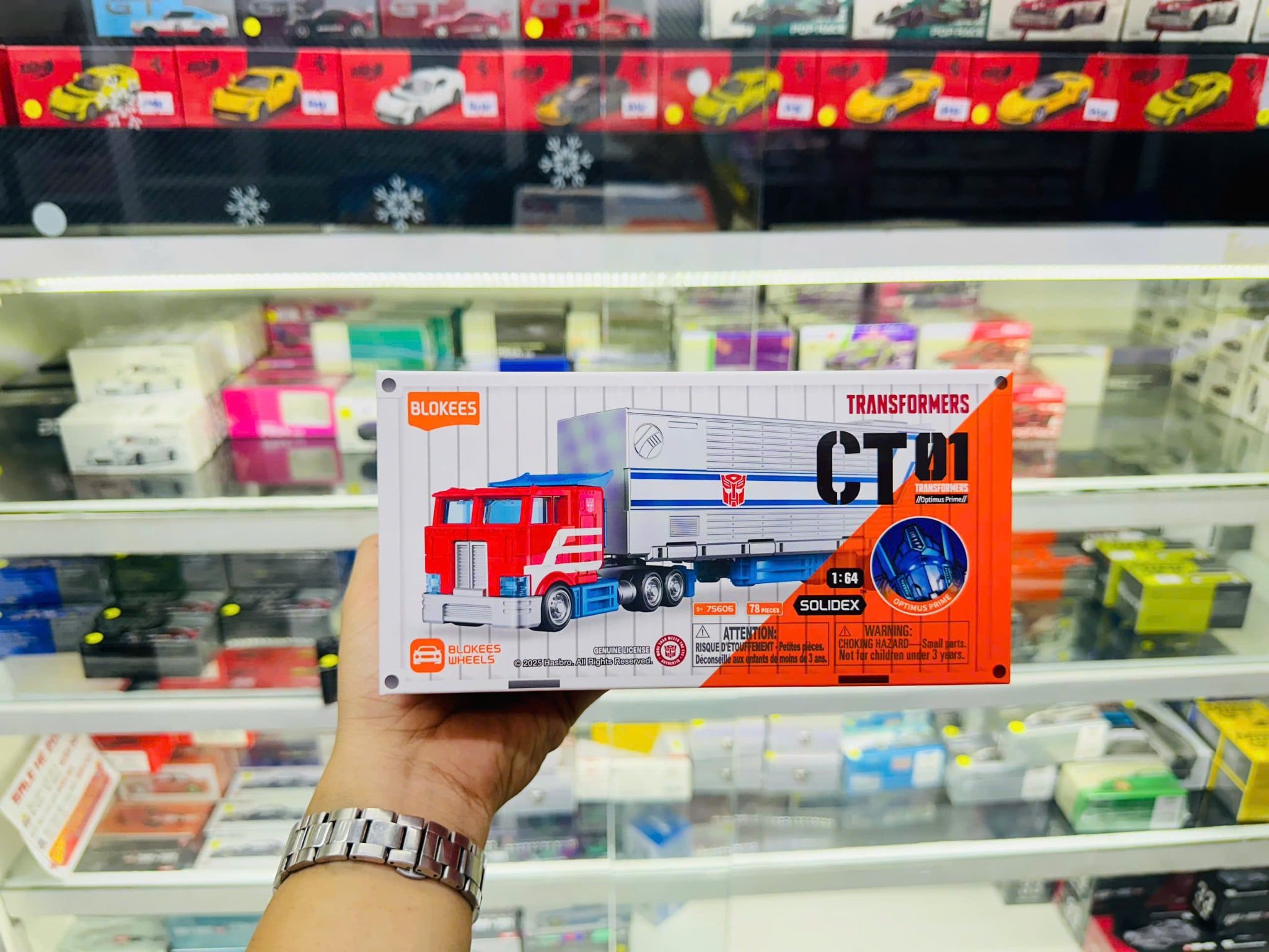  Mô hình Blokees xe kéo thùng TRANSFORMERS CT01 Optimus Prime 75606 