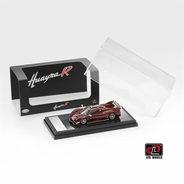  Mô hình xe Pagani Huayra R-carbon red limited edition tỉ lệ 1:64 LCD model LCD64028 