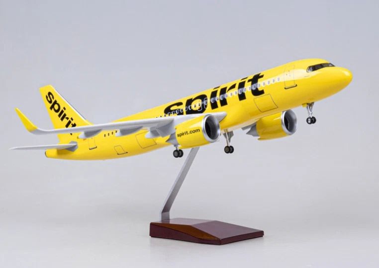  Mô hình máy bay Spirit Airbus A320 Neo có bánh xe kích thước 47cm no led MB47115 
