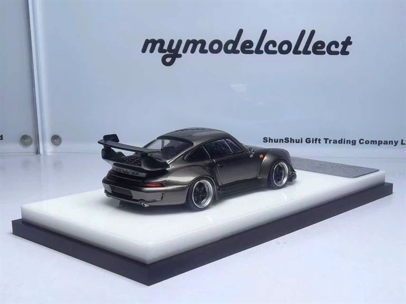  Mô hình xe Porsche RWB993 Schiefergrau Metalli (Grey) tỉ lệ 1:64 Mymodelcollect OT64744 