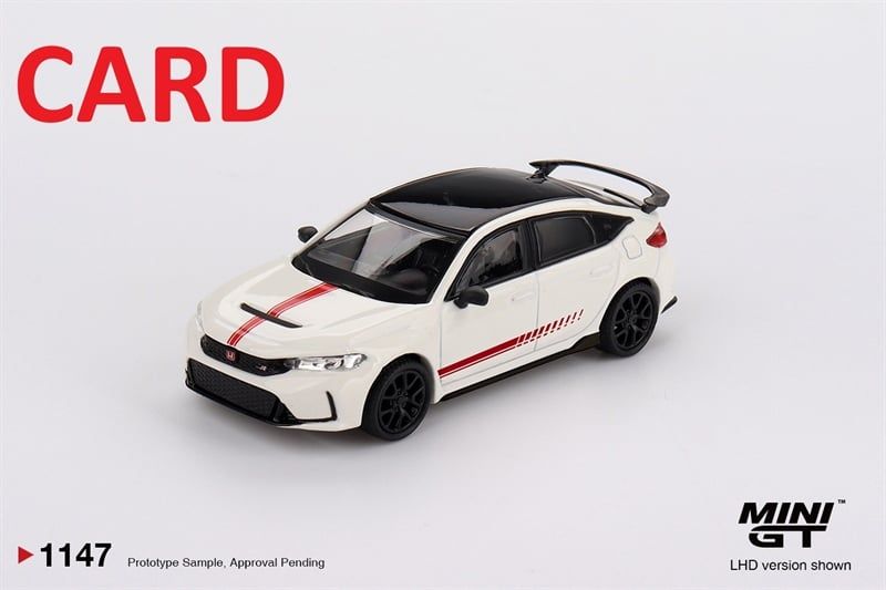  Mô hình xe Honda Civic Type R Ultimate Edition bản card tỉ lệ 1:64 MiniGT MGT01147 HAVE CHASE 