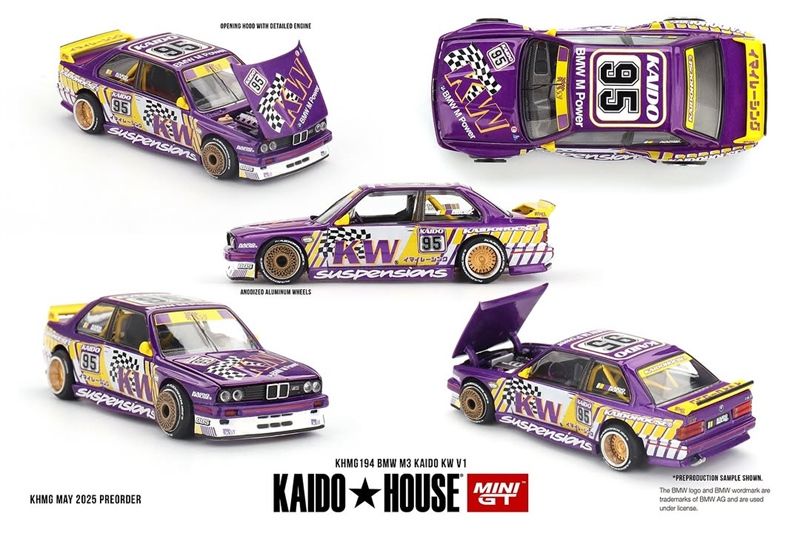 [Hàng Loose] Mô hình xe BMW M3 Kaido KW V1 1:64 Kaidohouse KHMG194 