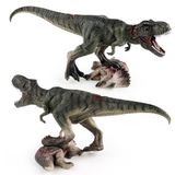  Mô hình khủng long T-rex Tyrannosaurus giẫm lên Triceratops green kích thước 23cm bằng nhựa LX821 