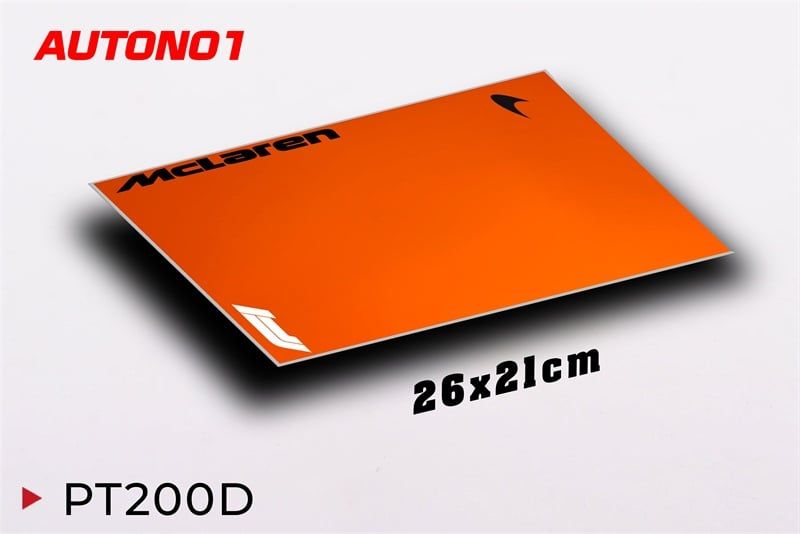  Phụ kiện Thảm lót chống trượt chủ đề siêu xe đua Mclaren kích thước 26x21cm Autono1 PT200C 