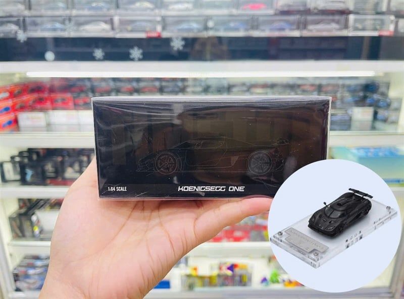  Mô hình xe ô tô Koenigsegg One:1 mở được nắp máy tỉ lệ 1:64 Timetop TT644814 
