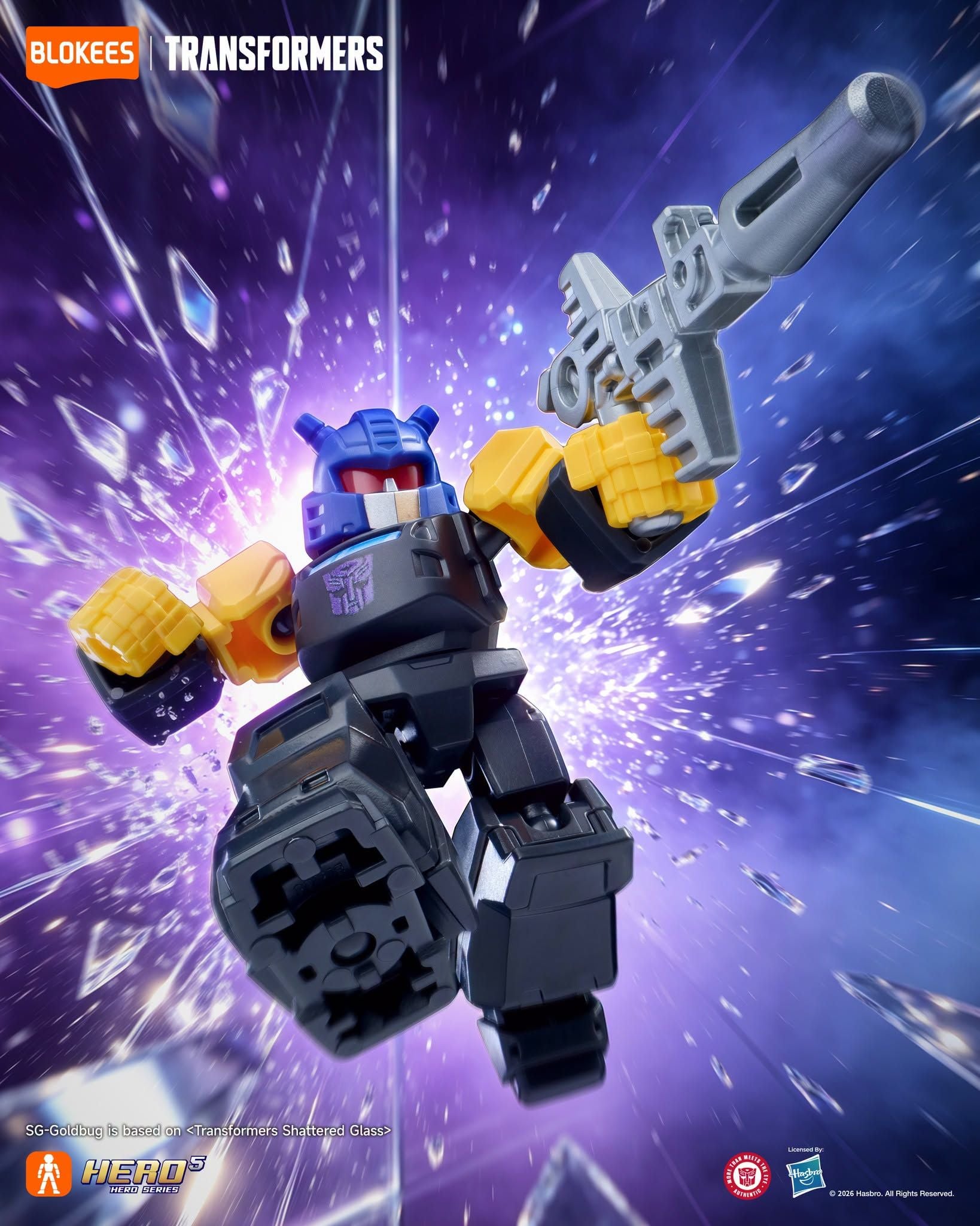  Mô hình Blokees Transformers Defender Version DV08 Battle Stars ET66 Blindbox 71408 