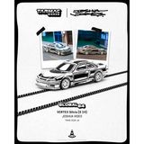  Mô hình xe Vertex Nissan Silvia (S14), Designed by Joshua Vides, Chrome tỉ lệ 1:64 Tarmac Works T64G-018-JV 