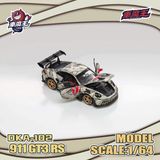 Mô hình xe Porsche 911 GT3 RS the Mummy full open tỉ lệ 1:64 Demon King Auto DKA-102 