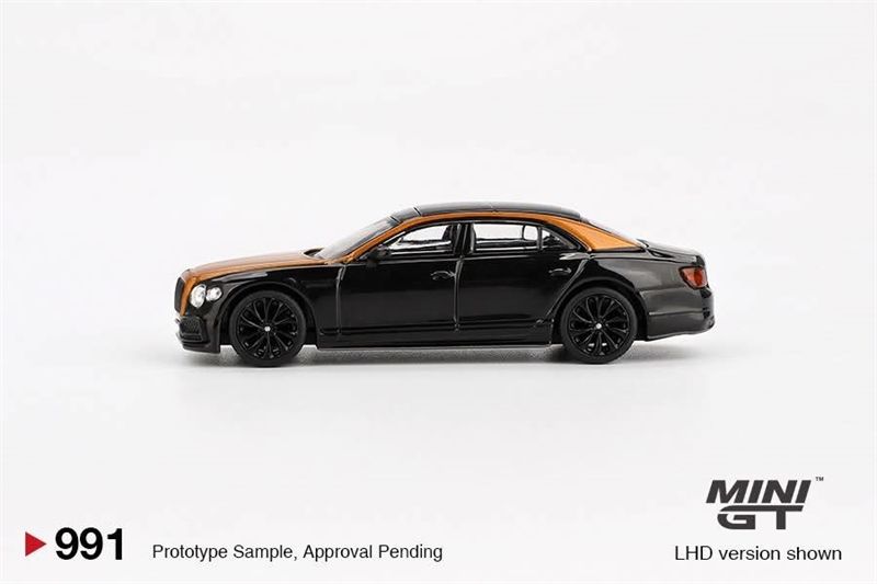  [Hàng Loose] Mô hình xe Bentley Flying Spur Orange Flame / Onyx RHD tỉ lệ 1:64 MiniGT MGT00991L 