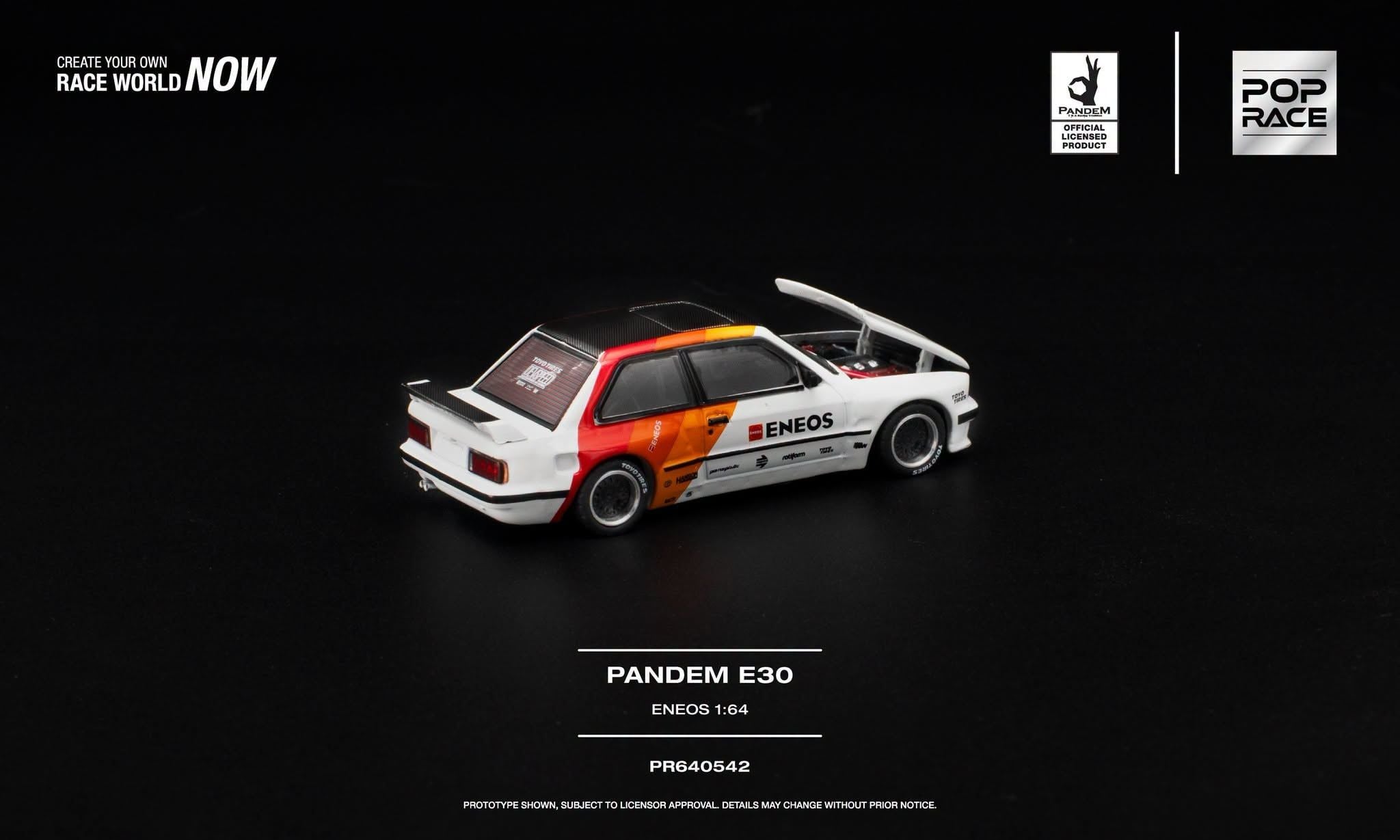  Mô hình xe Pandem E30 ENEOS tỉ lệ 1:64 Pop Race PR640542 