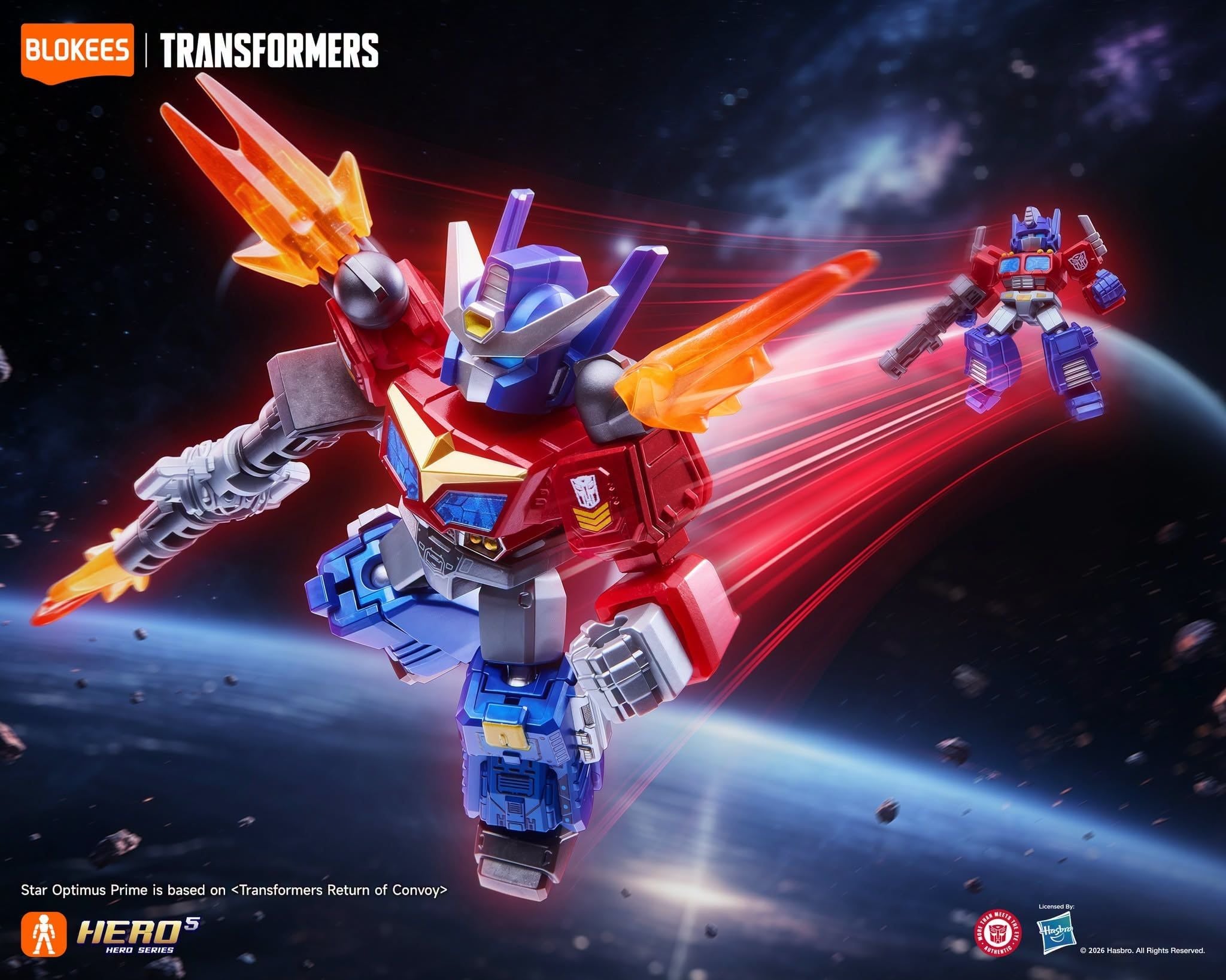  Mô hình Blokees Transformers Defender Version DV08 Battle Stars ET66 Blindbox 71408 