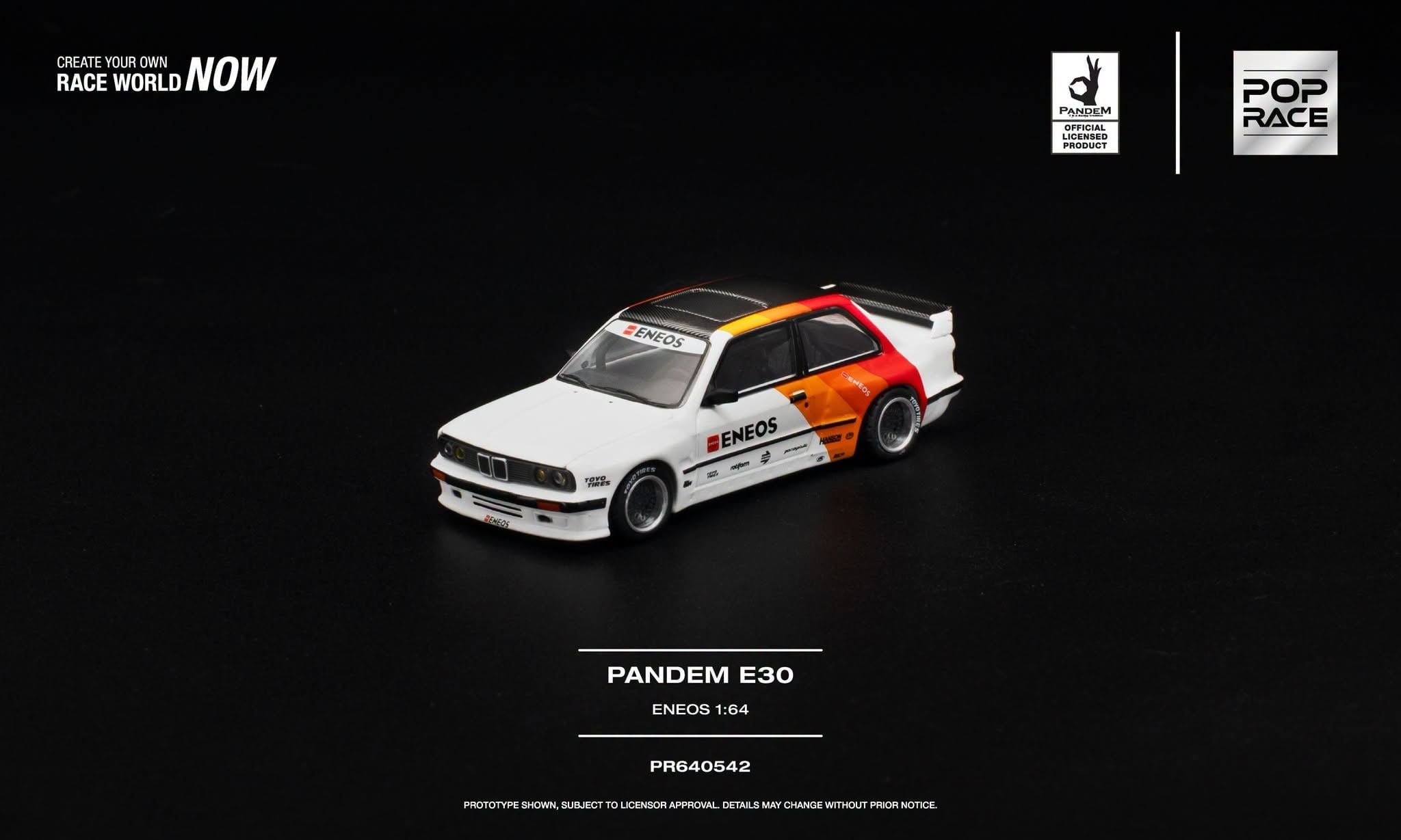  Mô hình xe Pandem E30 ENEOS tỉ lệ 1:64 Pop Race PR640542 