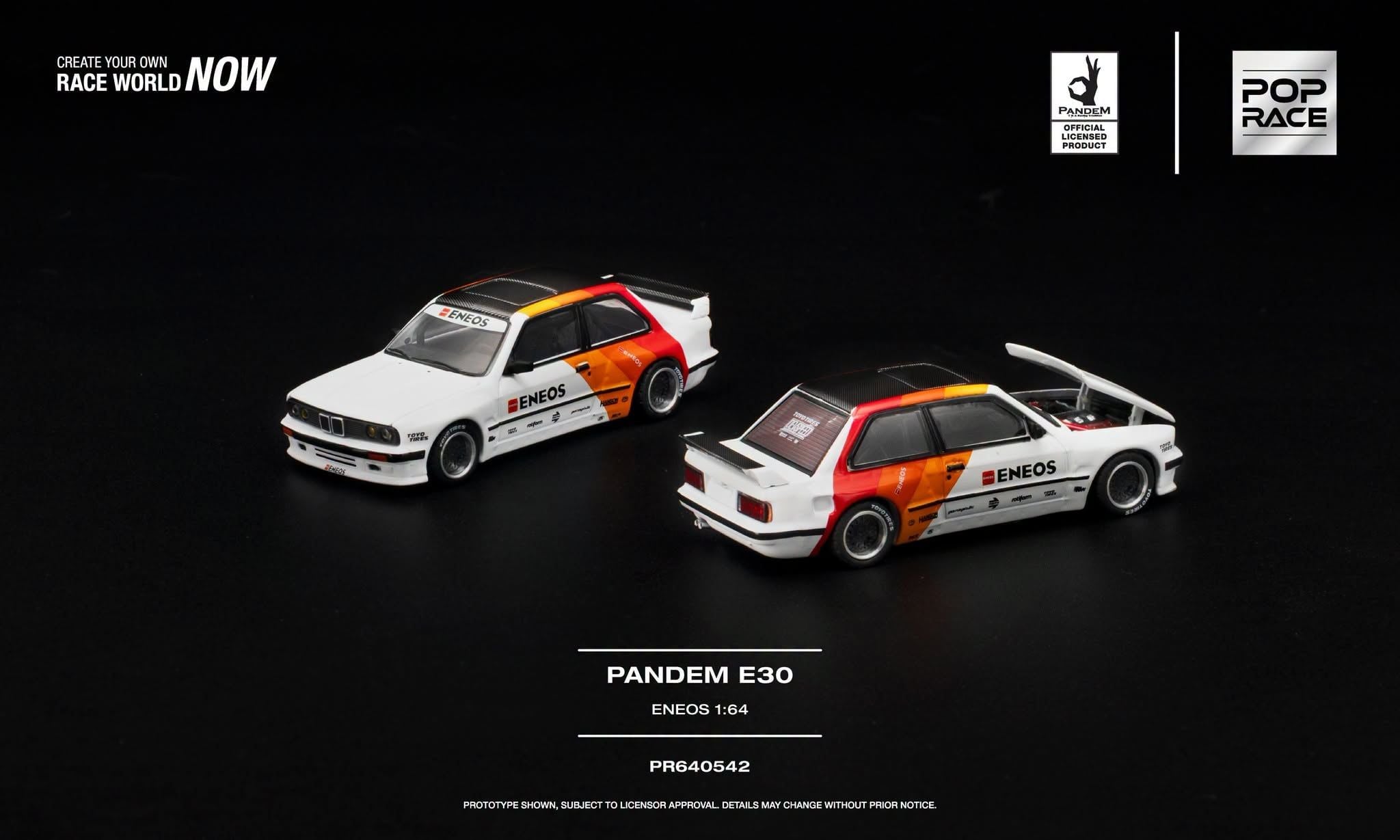  Mô hình xe Pandem E30 ENEOS tỉ lệ 1:64 Pop Race PR640542 
