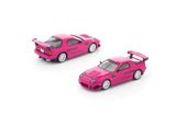 Mô hình xe Mazda RX7 (FC3S) Re-Amemiya Pink tỉ lệ 1:64 PopRace bản card PRE020 