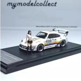  Mô hình xe Porsche RWB993 Apple tỉ lệ 1:64 Mymodelcollect MC640023B 