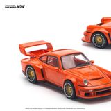  Mô hình xe Singer Dls Turbo (Track) Orange Hkd tỉ lệ 1:64 Poprace PR640131 