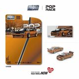  Mô hình xe Pandem S13 Brown Chrome bản card tỉ lệ 1:64 Poprace x Enigma PRE023 