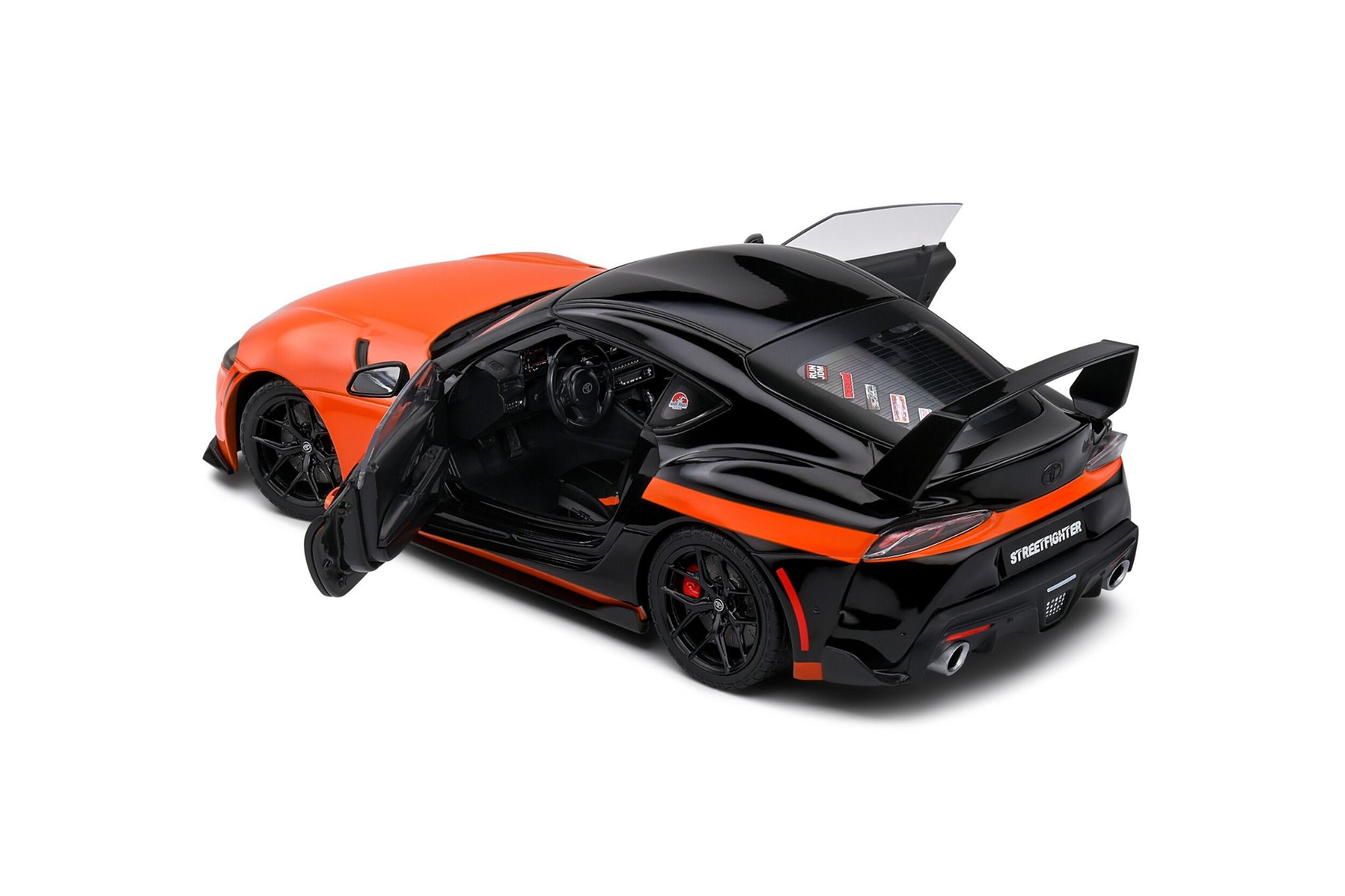  Mô hình xe ô tô Toyota Supra GR Streetfighter orange tỉ lệ 1:18 Solido model S1809005 