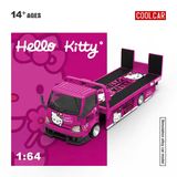  Mô hình xe tải cứu hộ H300 hello kitty tỉ lệ 1:64 Coolcar CC647236 
