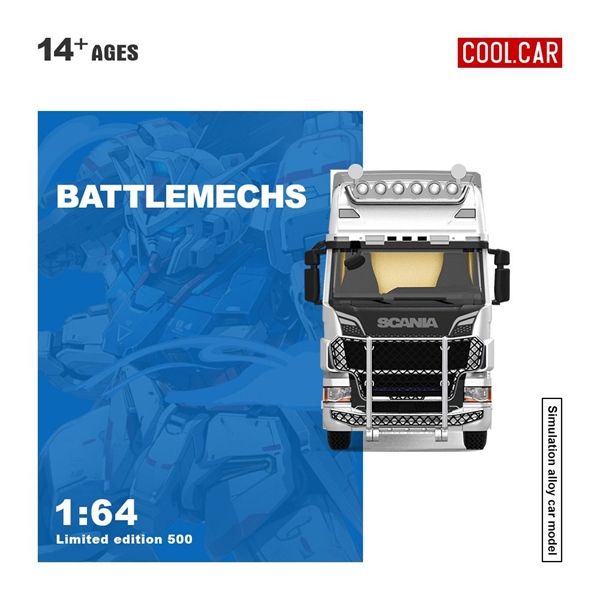  Mô hình xe Scania Container Truck RX-78 Mech Coating tỉ lệ 1:64 Coolcar CC644021 