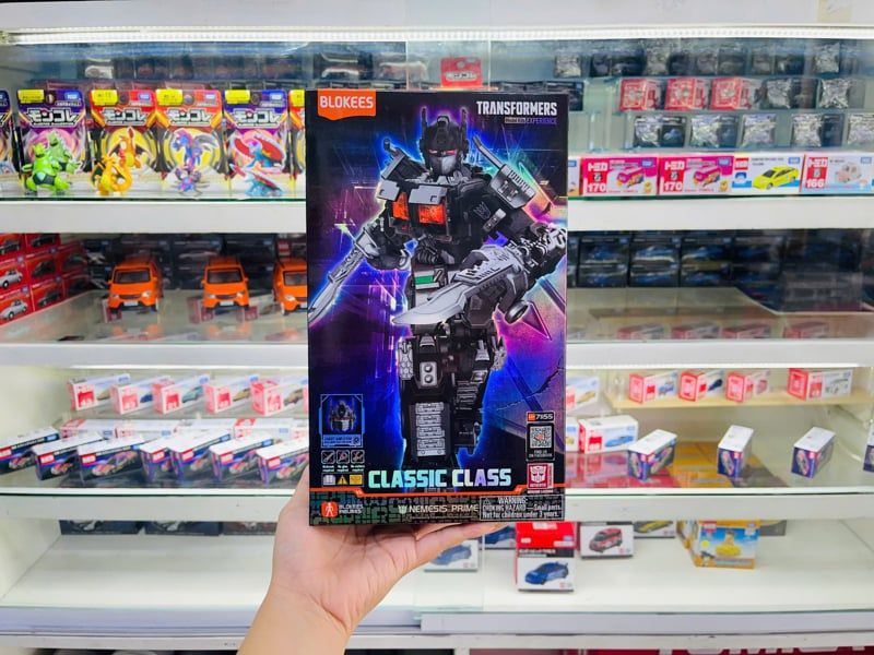  Mô hình lắp ráp có đèn serries Transformers Classic Class(CC) 08 Nemesis Prime (Luminous Eyes & Chest) 10cm Blokees 71155 