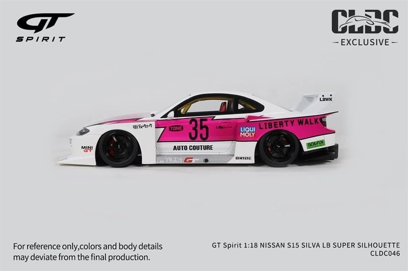  Mô hình xe Nissan Silvia LB Super SILHOUETTE resin limited edition 504pcs tỉ lệ 1:18 GT SpiritCLDC046 