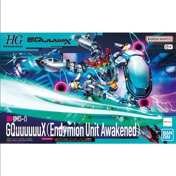  Mô hình figure lắp ráp gundam HG 1/144 GQuuuuuuX（Endymion Unit Awakened）Bandai 4573102720009 