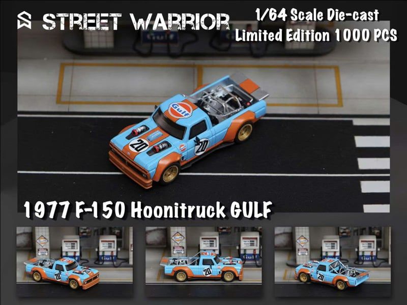  Mô hình xe Hooni F150 Gulf Oil năm 1977 tỉ lệ 1:64 Street warrior OT64898 