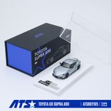  Mô hình xe Toyota Supra A90 Matte Silver Blue tỉ lệ 1:64 ATS Atenza ATS882105 