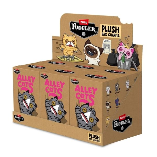  Đồ Chơi Sưu Tầm Hộp Mù ZURU TOYS Fuggler Alley Cat Keyrings 5