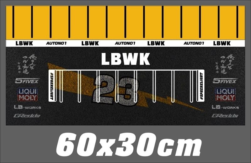  Phụ kiện thảm sa bàn chống trượt mô phỏng diorama bãi đỗ xe/ Parking lot LBWK 23 Sphere light 60x30cm tỉ lệ 1:64 Autono1 PT008 