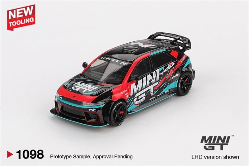  Mô hình xe ô tô Hyundai Ioniq 5N MINI GT RS-01T 2025 Tokyo Auto Salon bản card tỉ lệ 1:64 MinGT MGT01098 NO CHASE CAR 