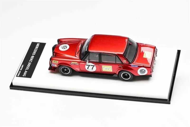  Mô hình xe Mercedes-Benz 300 SEL 6.8 AMG Red Pig #77 tỉ lệ 1:64 Glory Model OT647022 