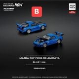  [Hàng Loose] Mô hình xe Mazda RX-7 Re-Amemiya tỉ lệ 1:64 Poprace PR640290 