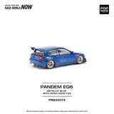  Mô hình xe Pandem EG6 Metallic Blue with Open Hood tỉ lệ 1:64 Poprace PR640174 