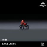  Mô hình nhân vật và mô tô Ducati Monster 696 Red Motorcycle Girl Resin Model tỉ lệ 1:64 MoreArt MO222189 