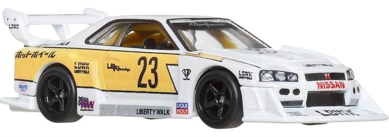  Mô hình xe LB-ER34 Super Silhouettes Nissan Skyline tỉ lệ 1:64 Hotwheels Premium JBK59 