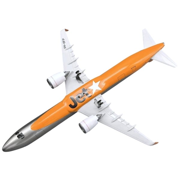  Mô hình máy bay Jetstar Airbus A321 có bánh xe kích thước 47cm no led MB47116 