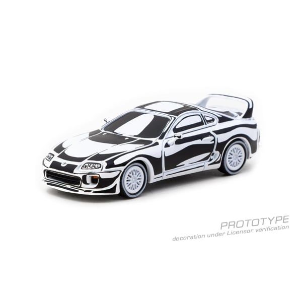  Mô hình xe Toyota Supra, Designed by Joshua Vides, Chrome tỉ lệ 1:64 Tarmac Works T64-011-JV 